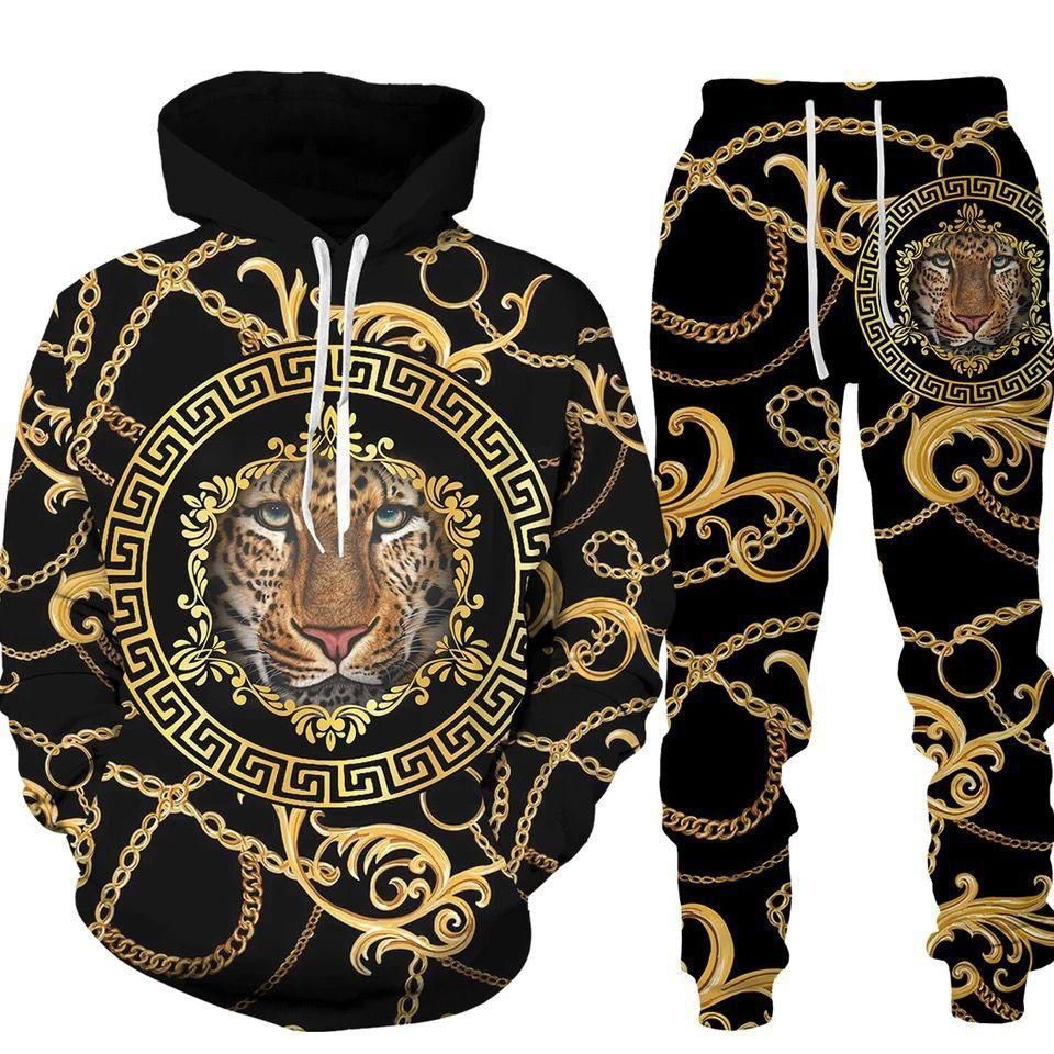 Versace Baroque Gold Tracksuit- (W-3)
