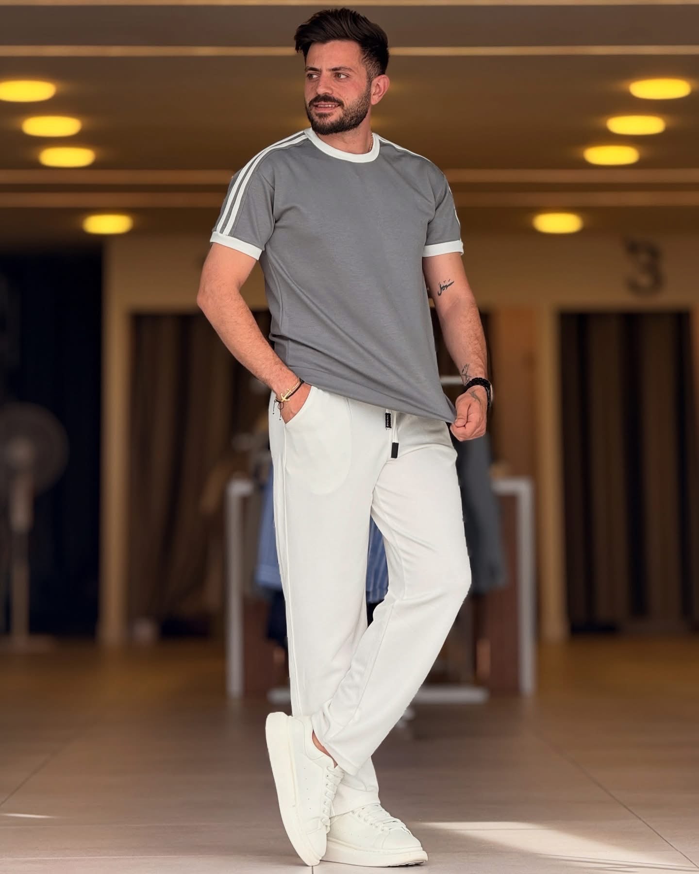 Dry Fit 2 Pcs Style Tracksuit LI -53