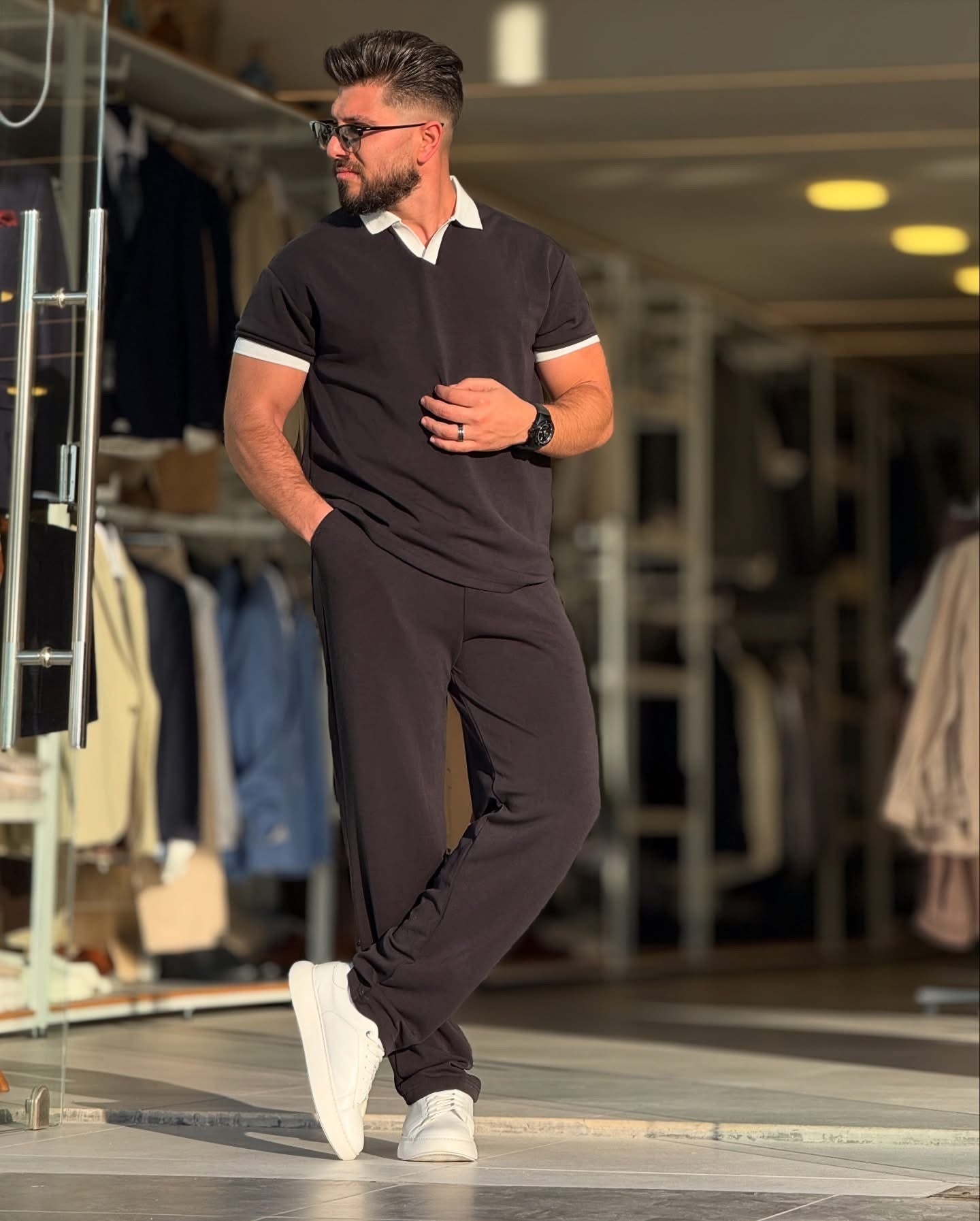 Dry Fit 2 Pcs Style Tracksuit LI -51